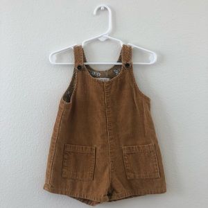 Zara babygirl burnt orange corduroy overall romper